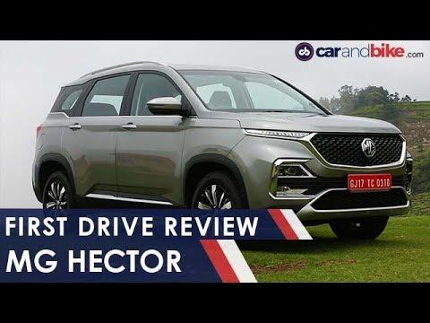 MG Hector First Drive | Review |  Expected Price, Specifications, Features | carandbike