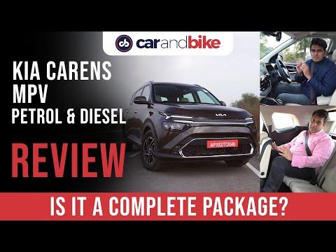 Kia Carens Review 2022: Petrol And Diesel MPV Driven | Complete Package | carandbike