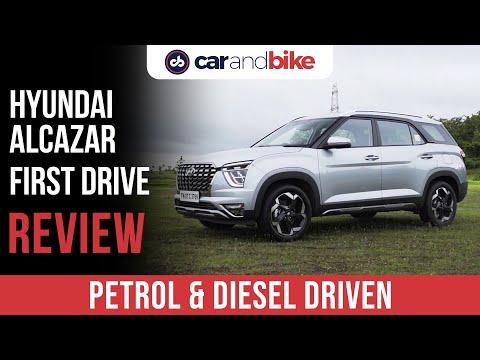 Hyundai Alcazar Review | 3-Row SUV India | Alcazar First Drive Review | Hyundai SUV | carandbike