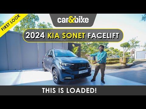 2024 Kia Sonet facelift first look: Next level in tech! | Walkaround