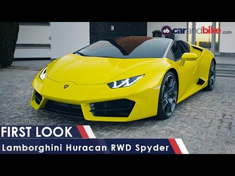 Lamborghini Huracan RWD Spyder First Look - NDTV CarAndBike