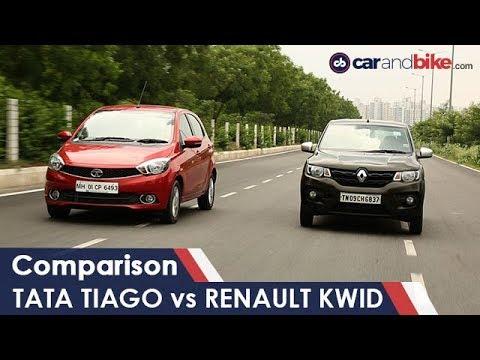 Tata Tiago AMT Vs Renault Kwid AMT Comparison | NDTV CarAndBike