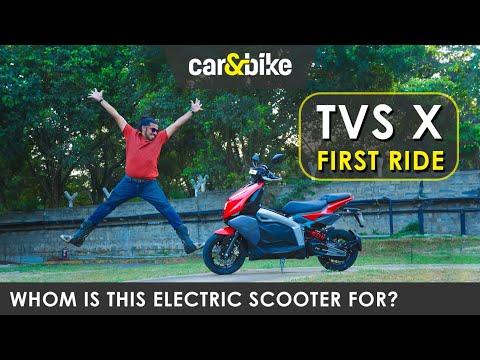 TVS X: India’s most expensive electric scooter yet!|First Ride|Electric|carandbike