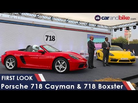 Porsche 718 Cayman & 718 Boxster First Look - NDTV CarAndBike