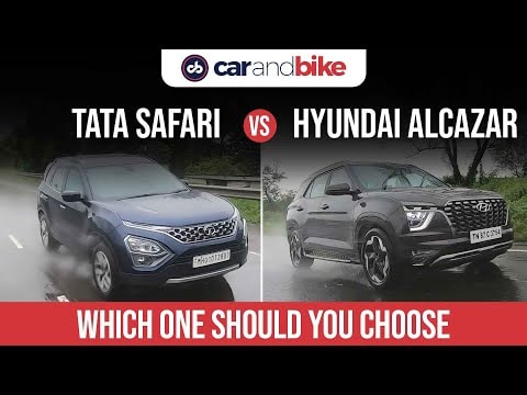 Tata Safari vs Hyundai Alcazar: Comparison Review | SUV Comparison | carandbike Tata Safari vs Hyundai Alcazar: Comparison Review | SUV Comparison | carandbike