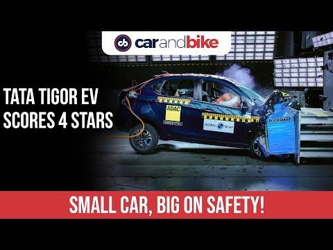 2021 Tata Tigor EV Scores 4 Star In Global NCAP's Crash Test | First Electric Vehicle Crash Test