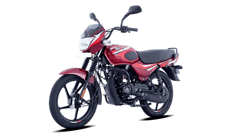 Bajaj CT 100 Gloss Flame Red with Bright Red Decals