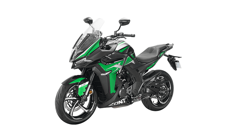 Zontes 350X Black and Green
