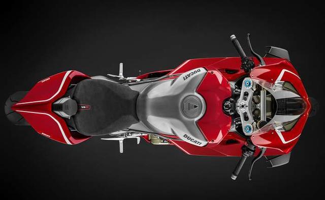 Panigale V4r Red Top View