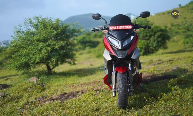 2025 Hero Xoom 160 Red Front look 2025 Hero Xoom 160 Red Front look images