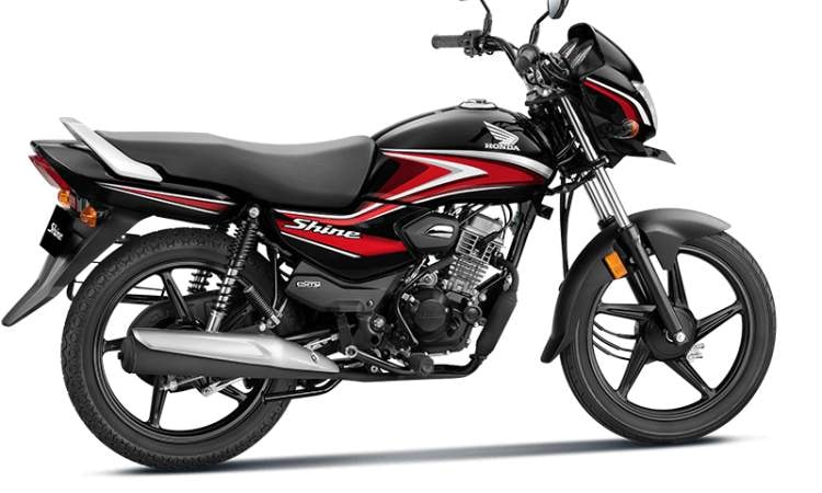 Honda Cb Shine 100 Sideview Honda Cb Shine 100 Sideview