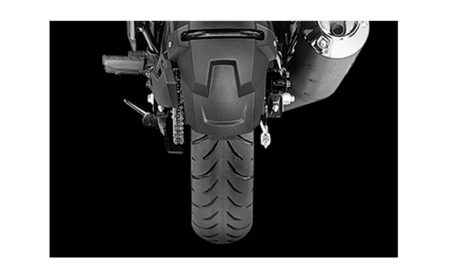Wide Rear Tyre With Hugger Fender Wide Rear Tyre With Hugger Fender