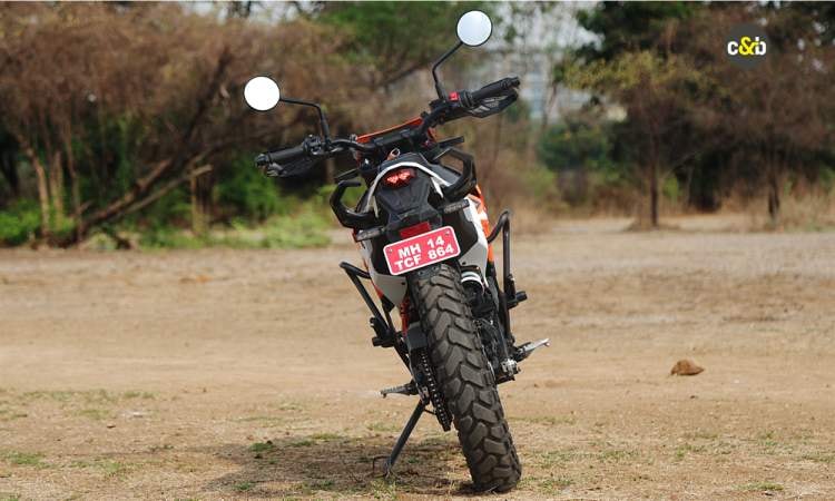 KTM 390 Enduro R Back View KTM 390 Enduro R Back View