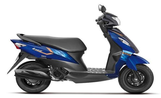 Suzuki Lets Scooter Side Blue