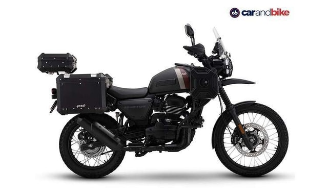 Yezdi Adventure Black Sideview Yezdi Adventure Black Sideview