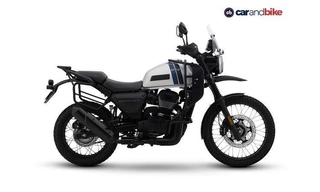 Yezdi Adventure White Sideview Yezdi Adventure White Sideview