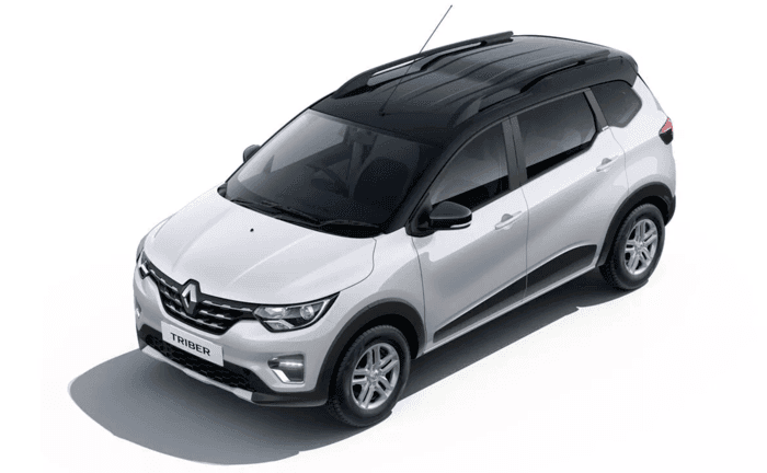 Renault Triber Ice Cool White / Mystery Black