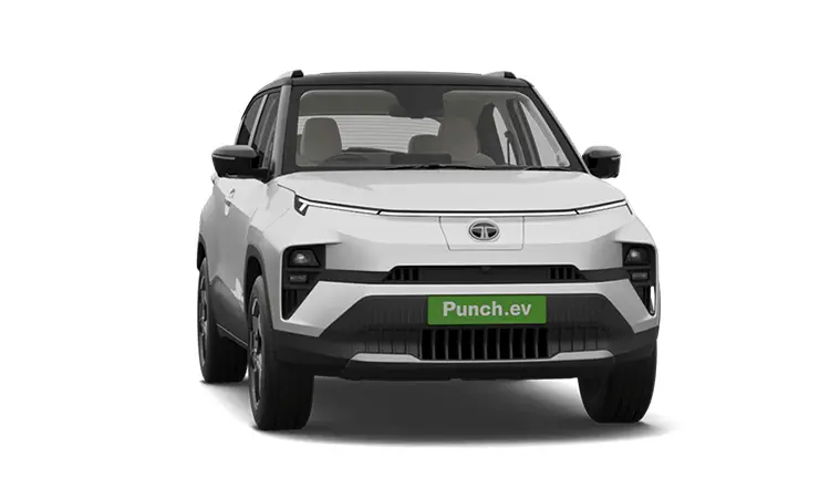 Tata Punch EV Pristine White With Dual Tone