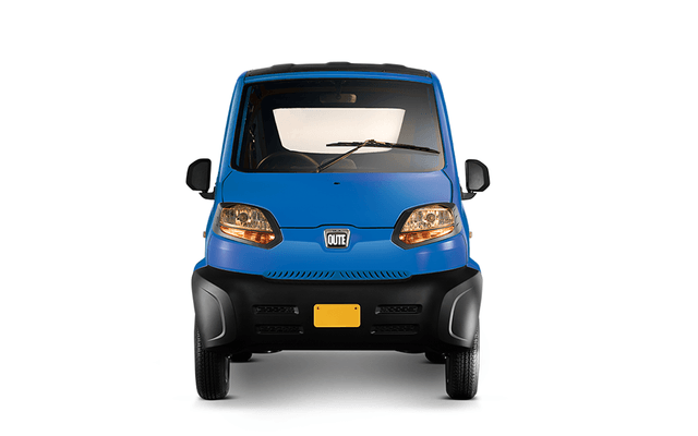 Bajaj Qute Blue Front View Bajaj Qute Blue Front View