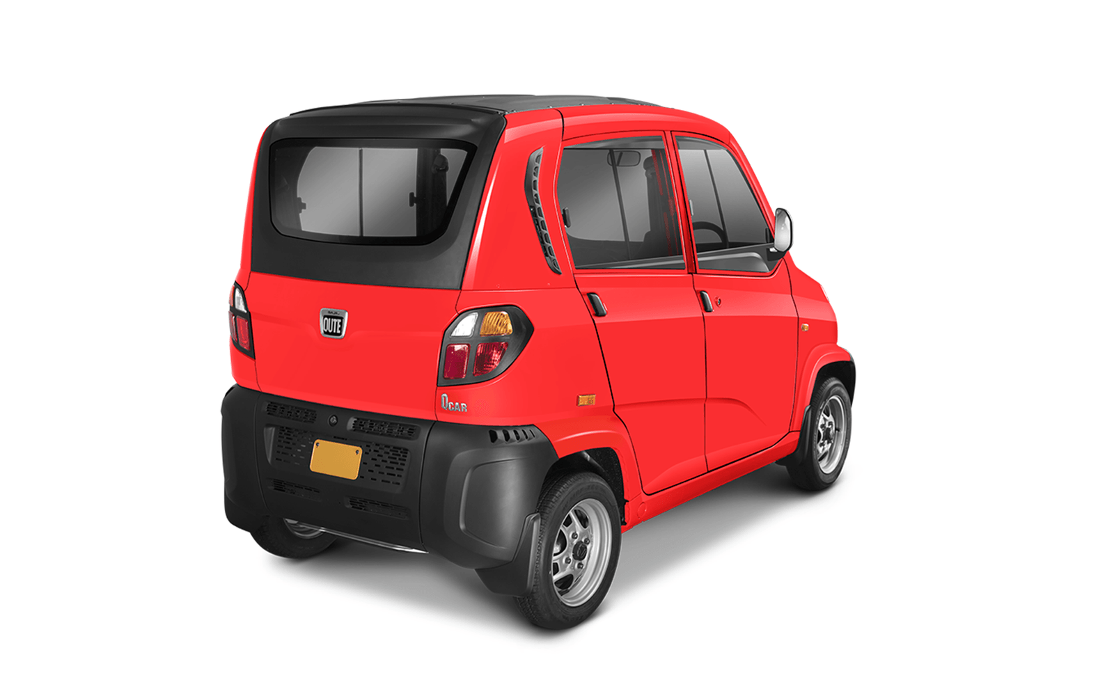 Bajaj Qute Red Right Side View Bajaj Qute Red Right Side View