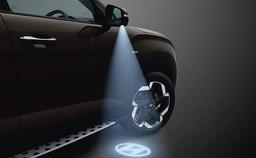 Hyundai Alcazar Puddle Lamps With Hyundai Logo Projection