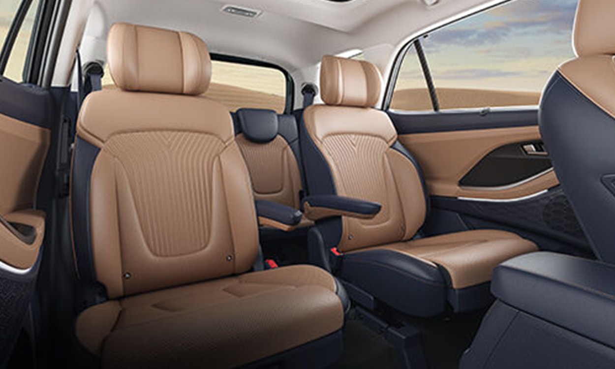 Hyundai alcazar rearseats Hyundai alcazar rearseats images