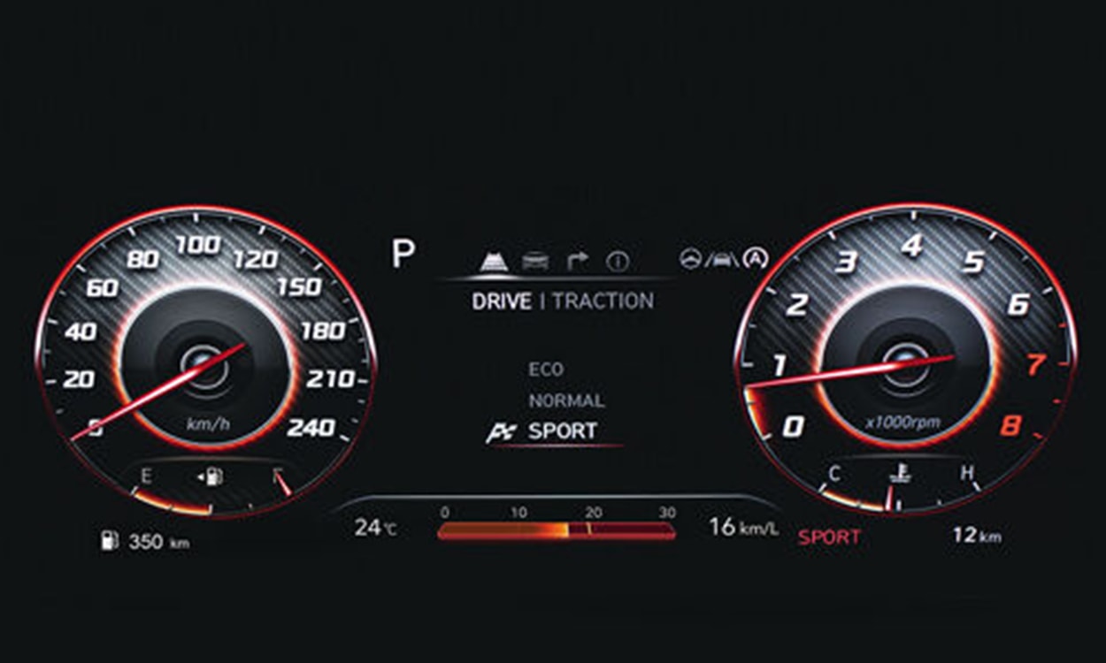 Hyundai alcazar speedometer Hyundai alcazar speedometer images