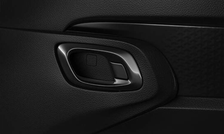 Black door handle with Satin finish Black door handle with Satin finish