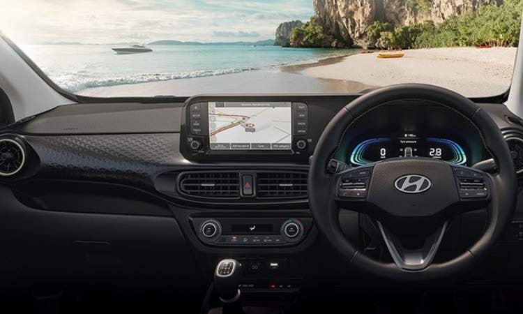 Hyundai exter connected type hd infotainment with digital cluster Hyundai exter connected type hd infotainment with digital cluster images