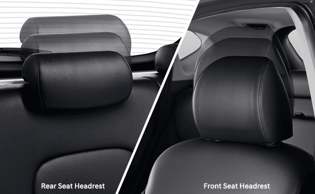 Height Adjustable Front and Rear Seat Headrests Height Adjustable Front and Rear Seat Headrests