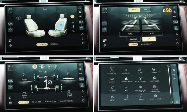 Range Rover Velar Information Display Range Rover Velar Information Display