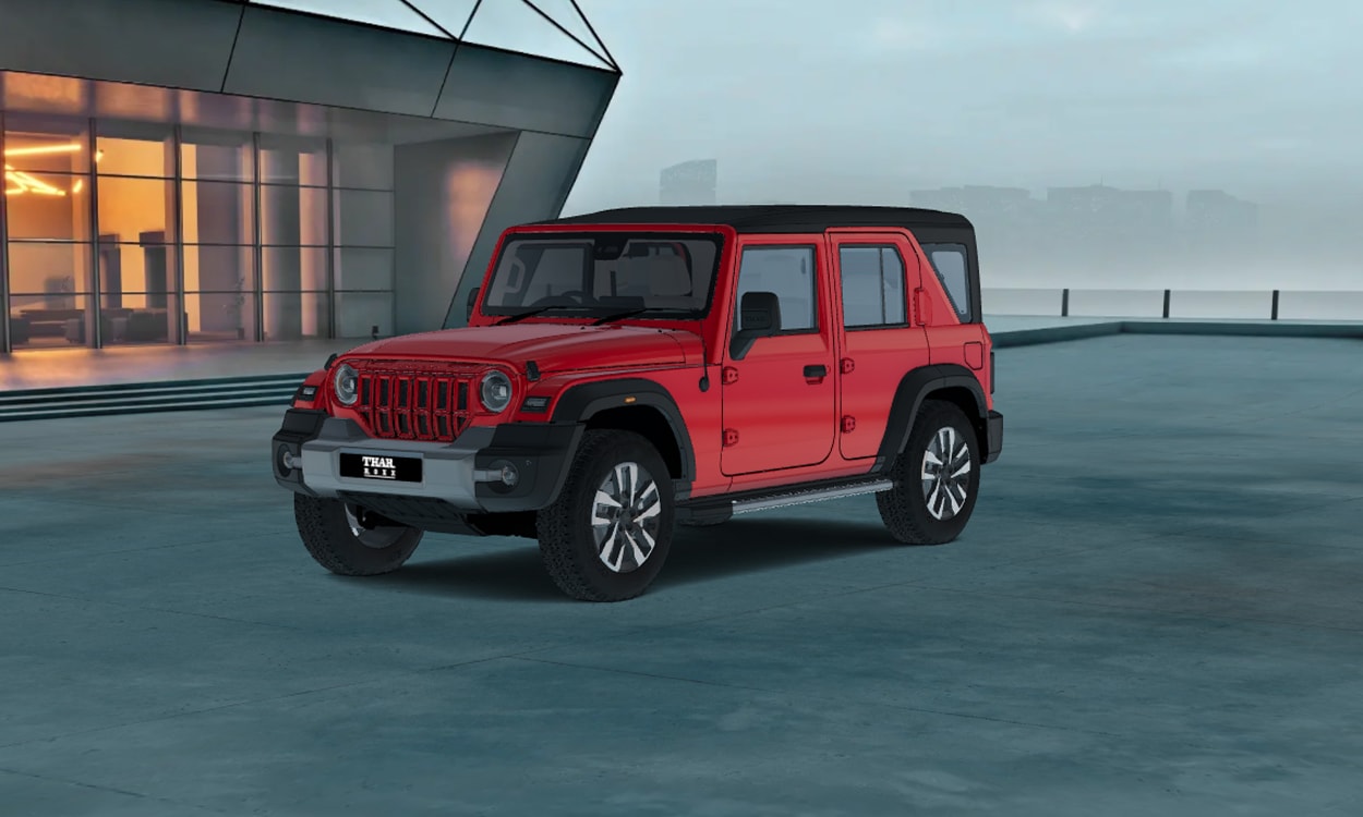 Mahindra thar roxx front left corner view Mahindra thar roxx front left corner view images