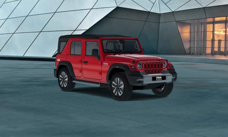 Mahindra thar roxx front right corner view Mahindra thar roxx front right corner view images