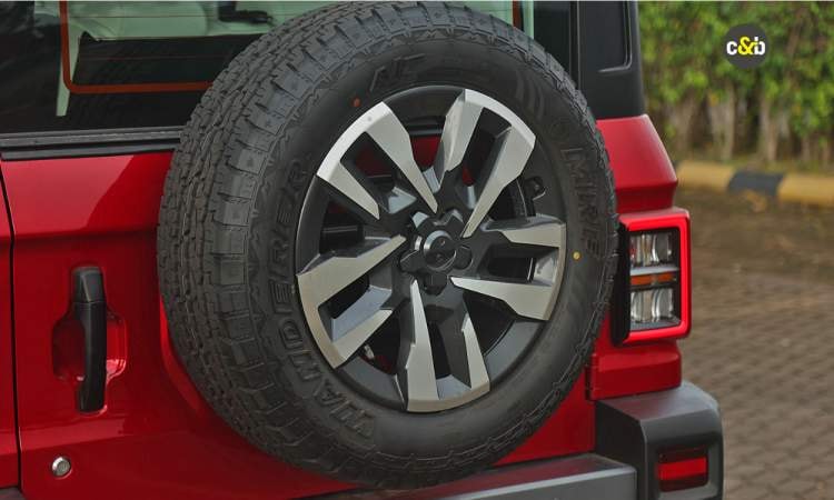 Mahindra Thar Roxx Spare Wheel Mahindra Thar Roxx Spare Wheel images