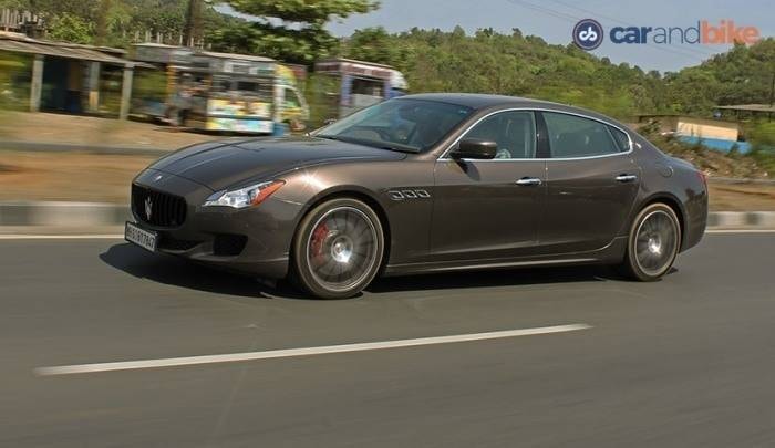Maserati Quattroporte Runing Side Front View Maserati Quattroporte Runing Side Front View