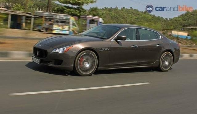 Maserati Quattroporte Runing Side Front View Maserati Quattroporte Runing Side Front View