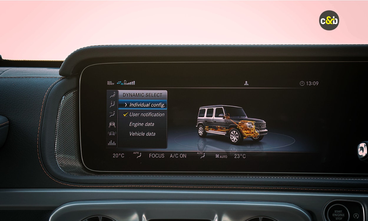 Mercedes Benz G400d Information Display Mercedes Benz G400d Information Display