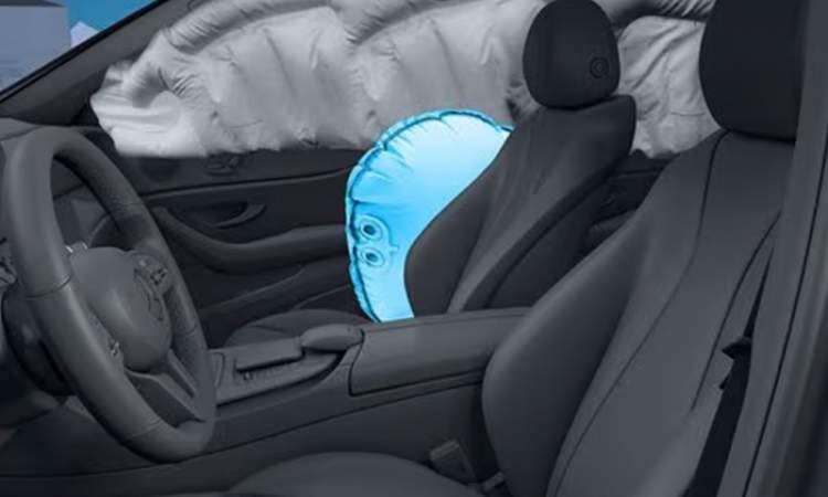 Side airbags for driver and front passenger Side airbags for driver and front passenger