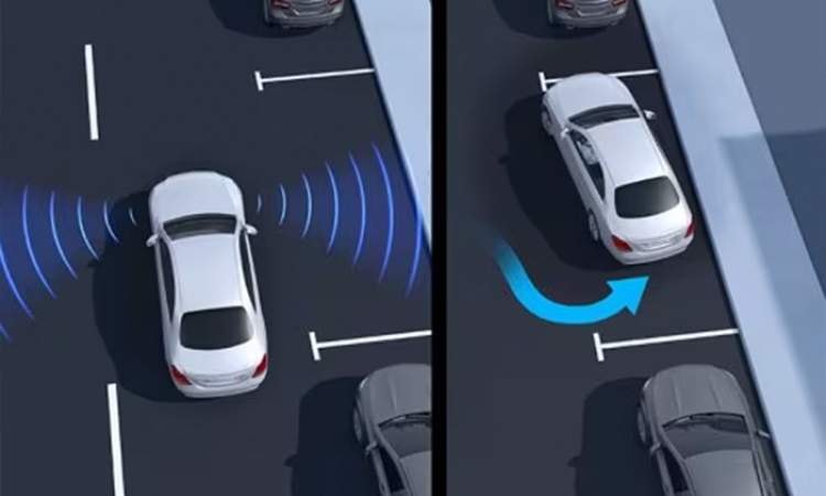 Active parking assistant with PARKTRONIC Active parking assistant with PARKTRONIC