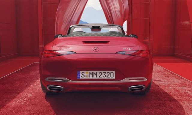 Mercedes Maybach Sl 680 Rear View Mercedes Maybach Sl 680 Rear View