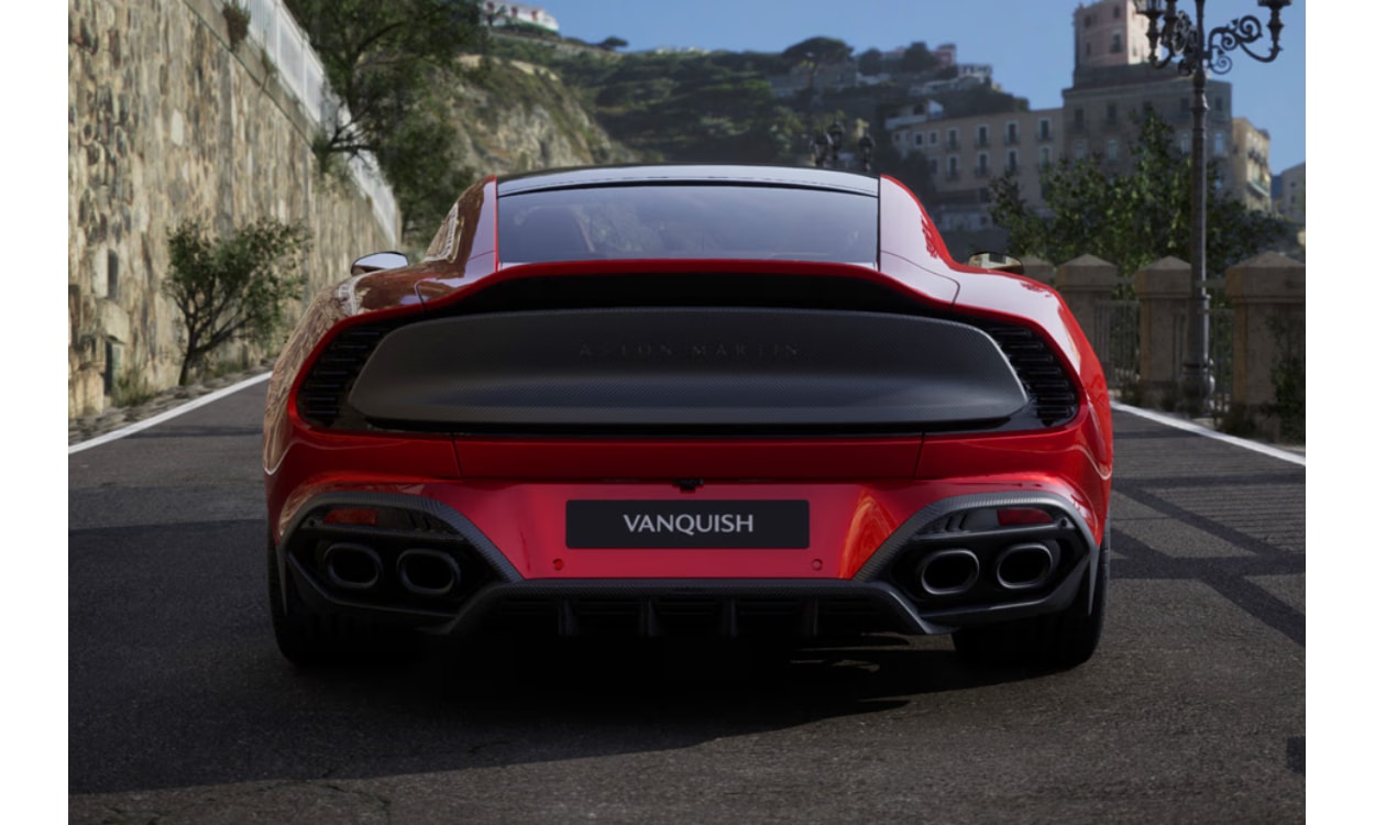 Aston Martin V12 Vanquish Rear View Aston Martin V12 Vanquish Rear View