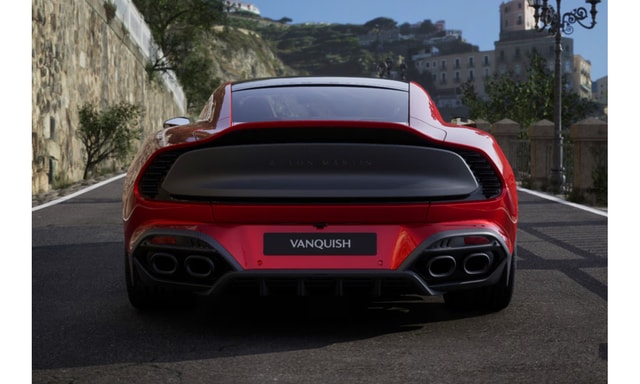 Aston Martin V12 Vanquish Rear View Aston Martin V12 Vanquish Rear View