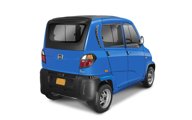 Bajaj Qute Blue Rear Look Bajaj Qute Blue Rear Look
