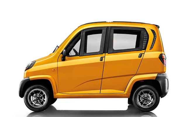 Bajaj Yellow Side View Bajaj Yellow Side View
