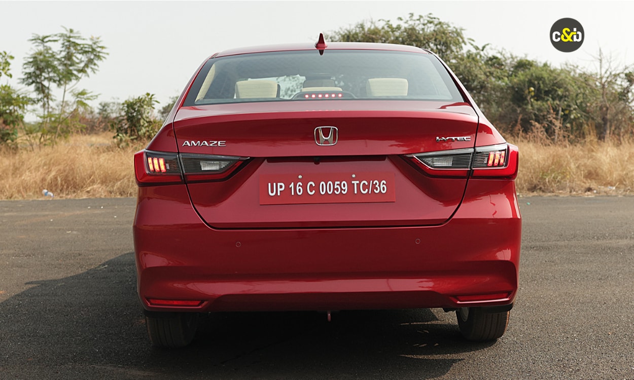 Honda Amaze Rear View Honda Amaze Rear View