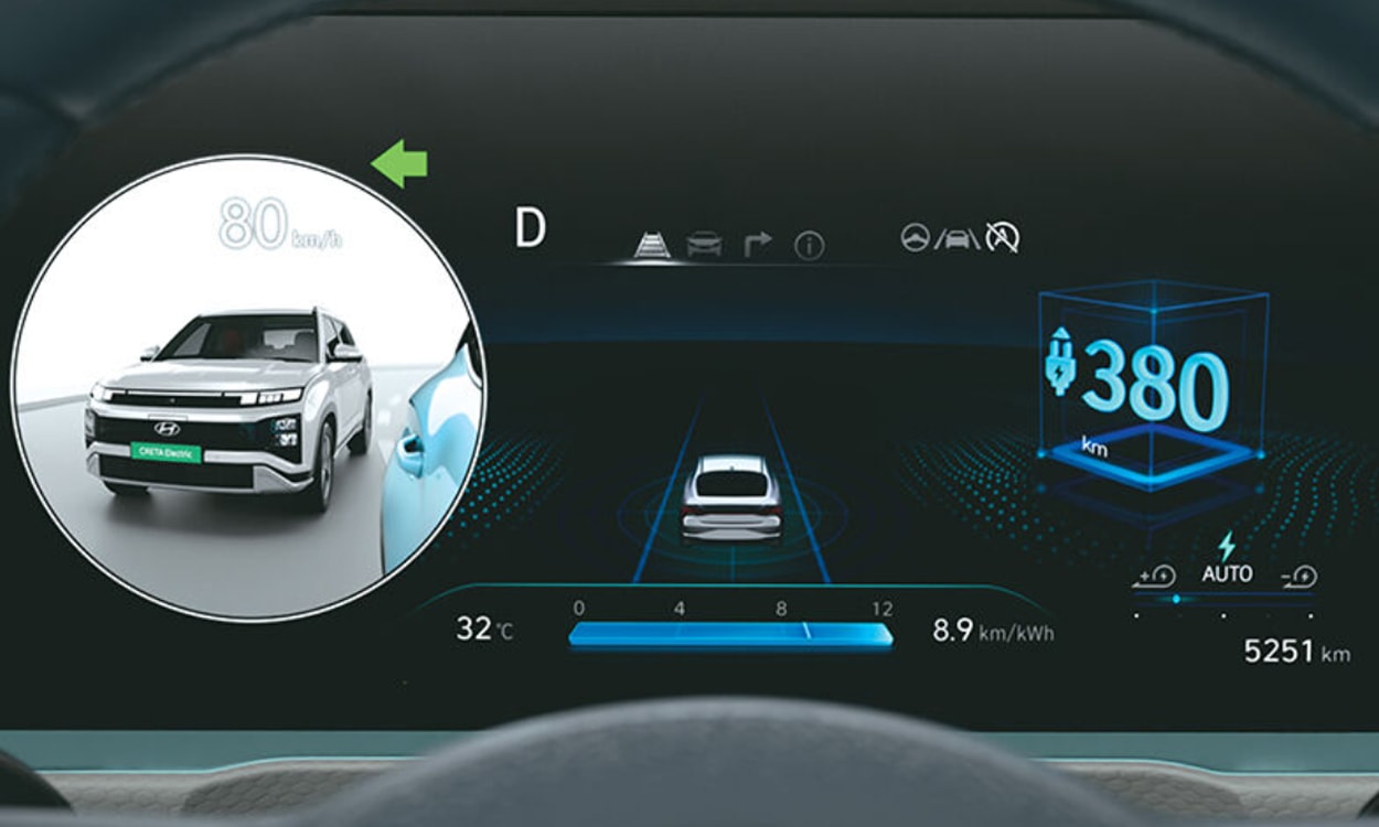 Safety Smart Sense Blind Spot View Monitor Hyundai creta EV Safety Smart Sense Blind Spot View Monitor Hyundai creta EV images