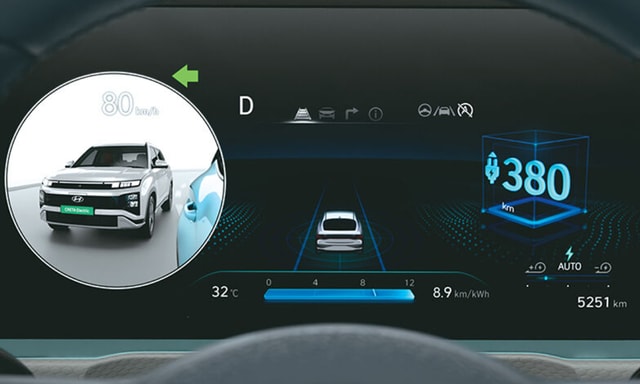 Safety Smart Sense Blind Spot View Monitor Hyundai Creta EV Safety Smart Sense Blind Spot View Monitor Hyundai Creta EV