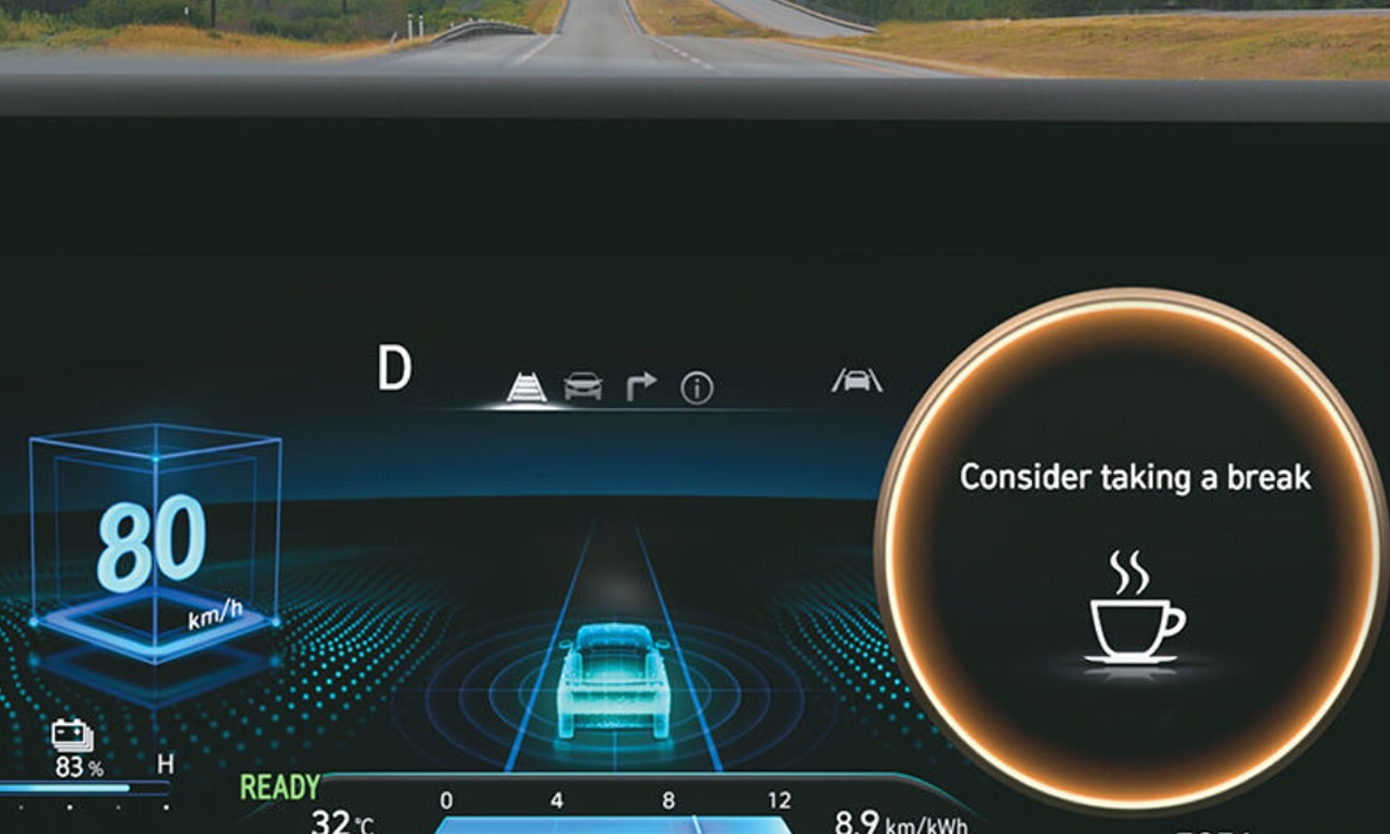 Safety Smart Sense Driver Attention Warning Hyundai creta EV Safety Smart Sense Driver Attention Warning Hyundai creta EV images