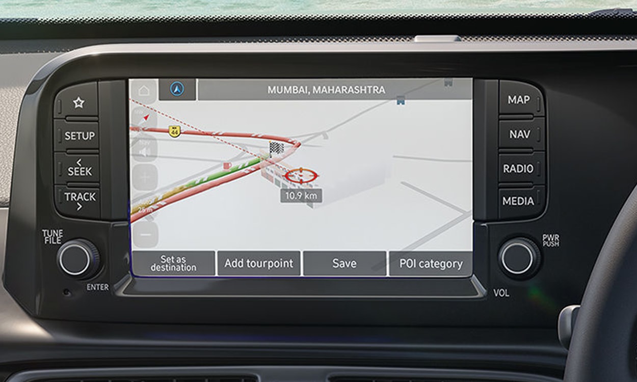 Hyundai Exter Onboard Navigation In Infotainment Hyundai Exter Onboard Navigation In Infotainment