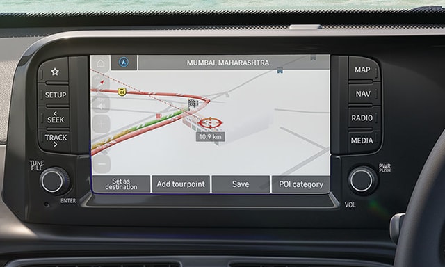 Hyundai Exter Onboard Navigation In Infotainment Hyundai Exter Onboard Navigation In Infotainment